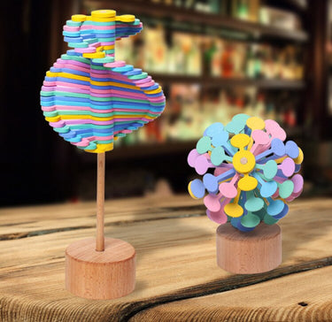 EcoToys CalmPop | Tranquilizante y Divertido - Juguete de Madera para Fidget
